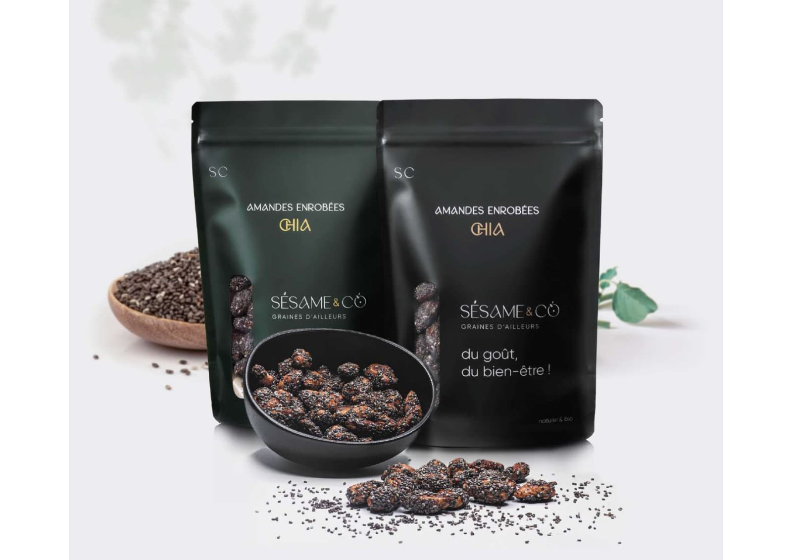Amandes enrobées Chia