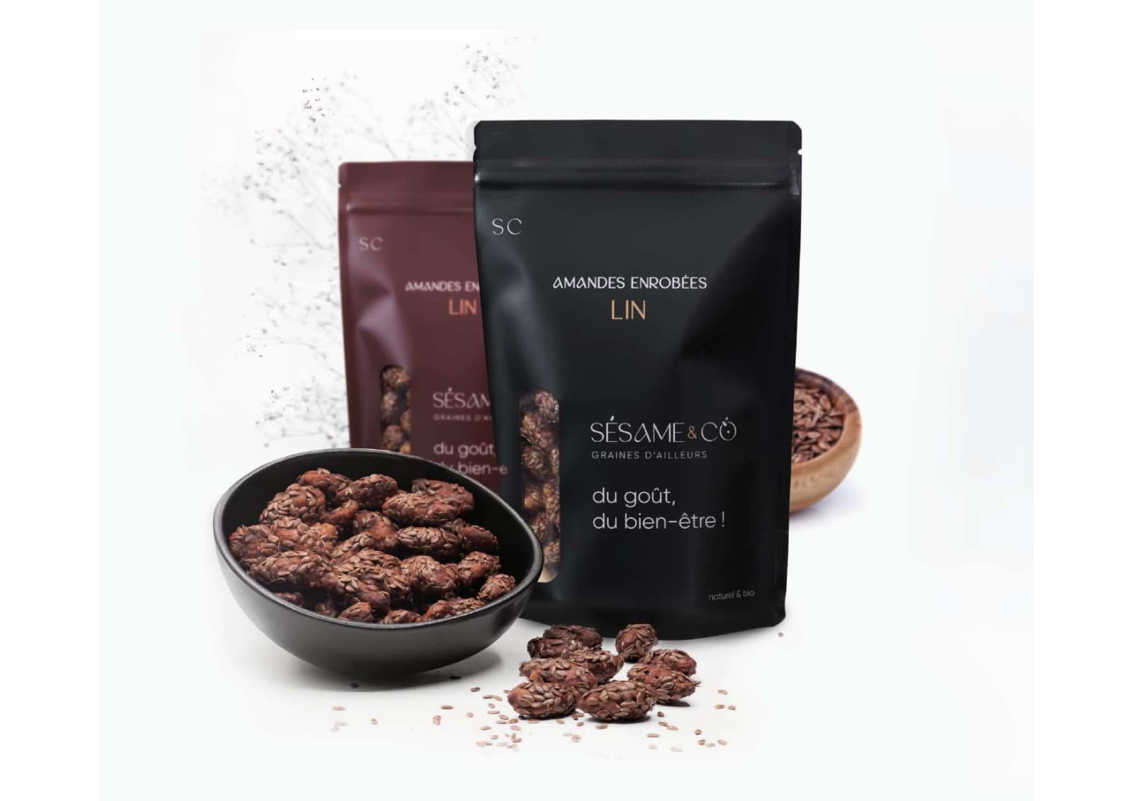 Amandes enrobées Lin