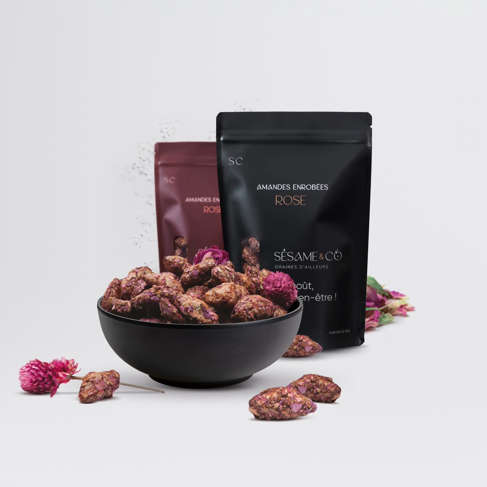 Amandes enrobées Rose